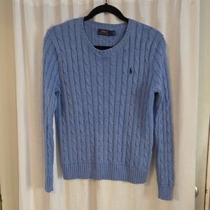 Polo by Ralph Lauren Blue Cable Knit Sweater